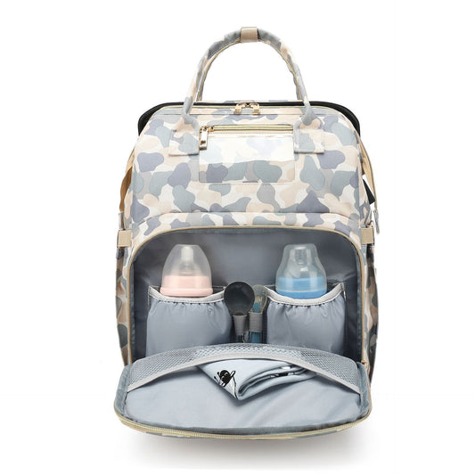 Multi Function Fashionable Double Shoulder Mother Baby Bag