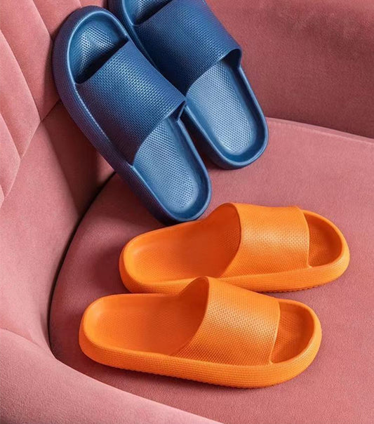 New Household Foot Feces Slippers Female Bathroom Bathing Couple Home Sandals And Slippers Male Summer Outer Wear Thick