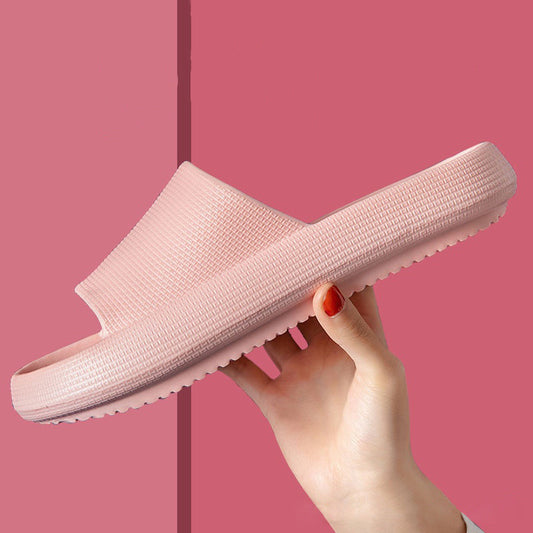 New Household Foot Feces Slippers Female Bathroom Bathing Couple Home Sandals And Slippers Male Summer Outer Wear Thick